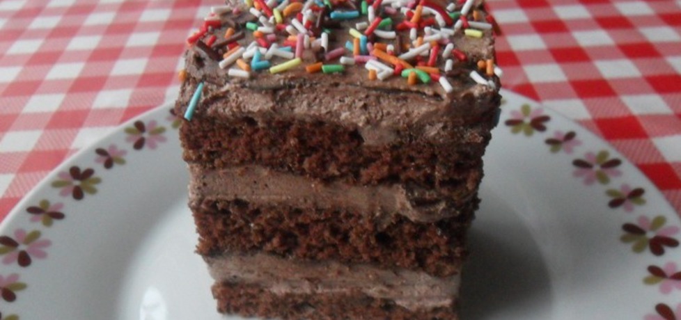 Ciasto tortowe z masą czekoladową. (autor: ikrakowianka ...