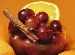 Winogrona w aromatycznym sosie