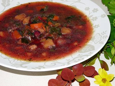 Wiosenna zupa botwinkowa