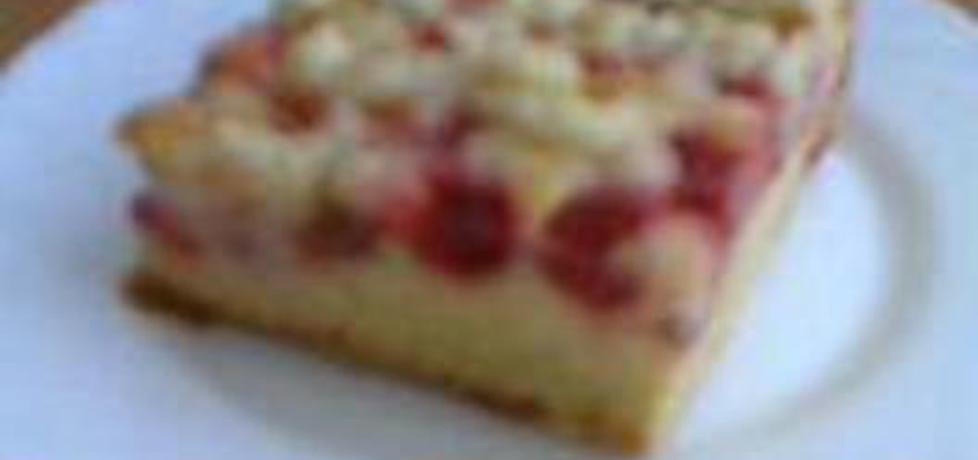 Ciasto z czerwonym agrestem i kruszonką (autor: pierniczkowo ...