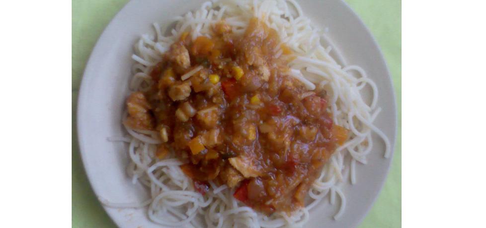 Spaghetti w sosie chińskim (autor: kuchareczka2)