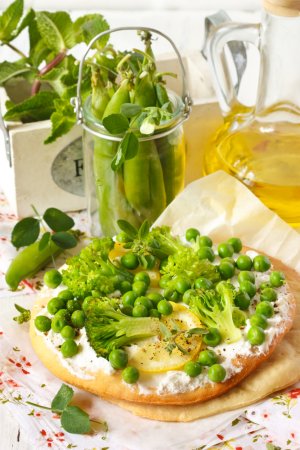 Tarta z groszkiem i brokułami  prosty przepis i składniki