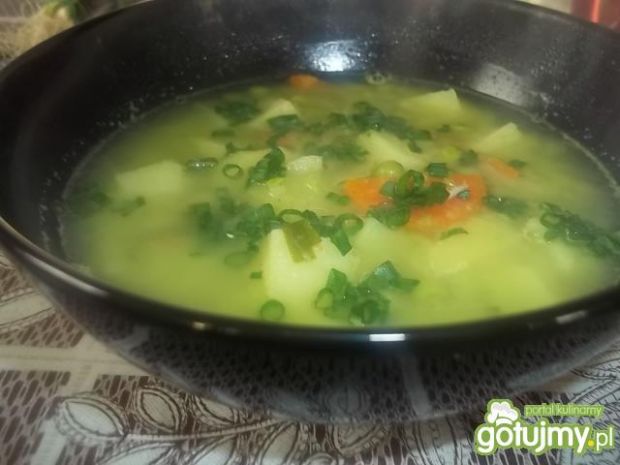 Przepis  zupa z zielonego groszku 2 przepis
