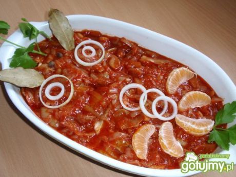 Przepis na śledzie z miodem w pomidorach