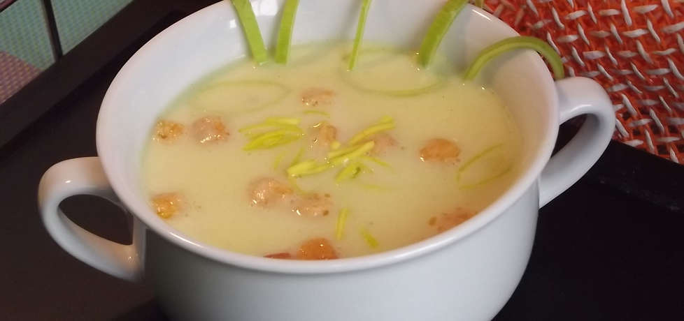 Zupa krem z pora z grzankami (autor: izabela29)