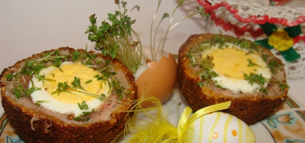 Jajko z rzeżuchą w białej kiełbasce (autor: paulina2157 ...