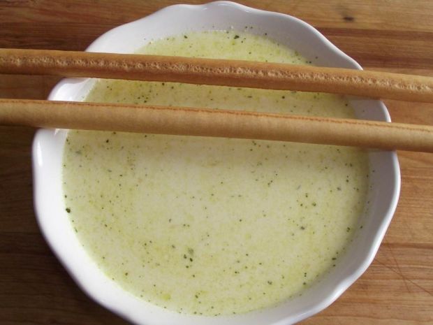 Przepis  zupa serowa z czosnkiem przepis
