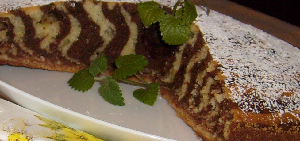 Ciasto zebra kakaowo