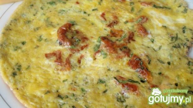 Przepis  omlet suszonymi pomidorami przepis