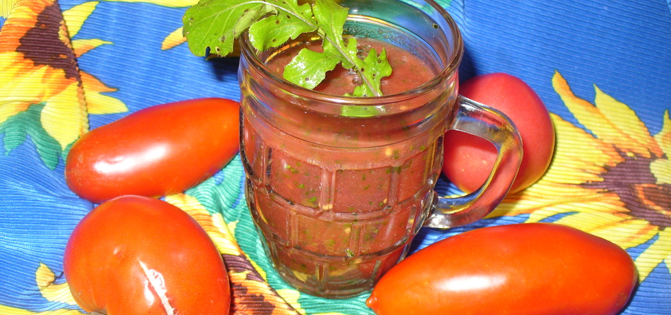Koktajl z ostropestem , pomidorem i rukolą (autor: jagoda5913 ...