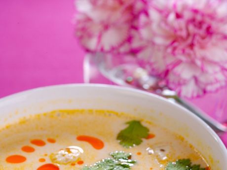 Przepis  tajska zupa tom kha kai przepis