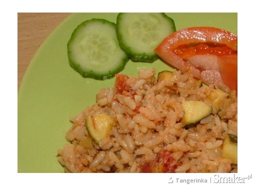 Zapiekanka z risotto, tuńczykiem i pomidorami :d