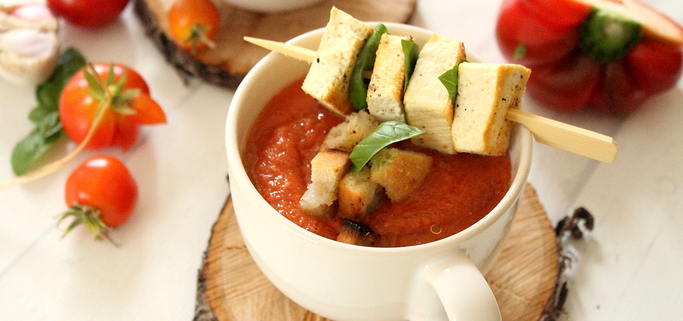 Gazpacho z pomidorów w towarzystwie tofu (autor: ifa ...