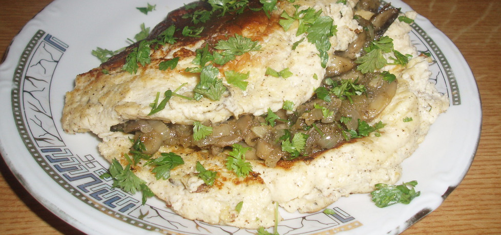 Ziołowy puszysty omlet z pieczarkami (autor: gosia18 ...