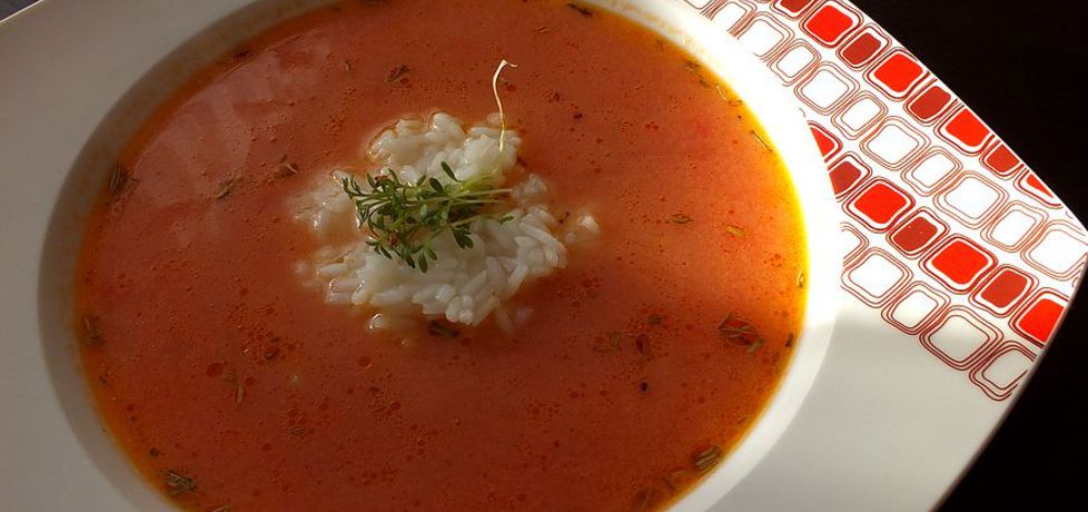 Rozmarynowa zupa z pomidorów (autor: mysiunia)