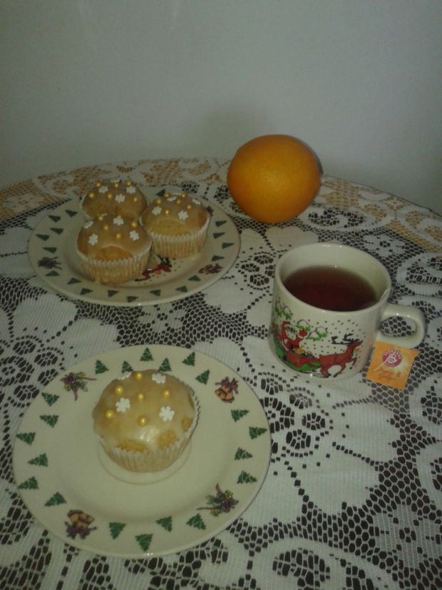 Przepis  herbaciane muffiny pomarańczowo
