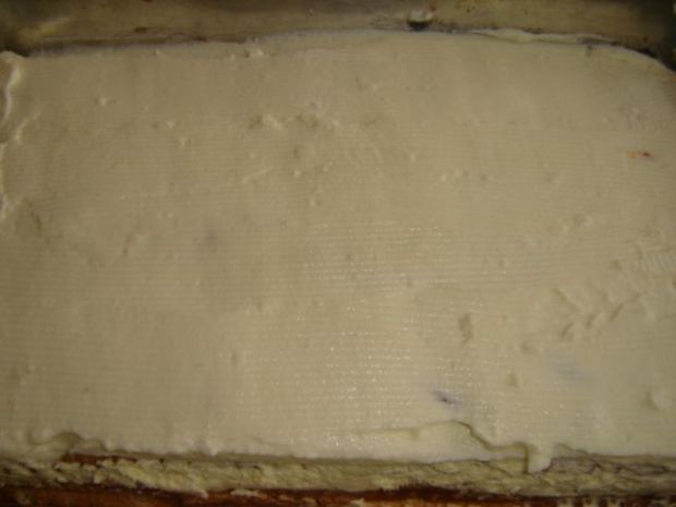 Przepis  ciasto z masa truskawkową i śmietaną przepis