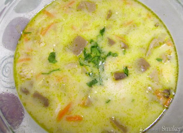 Kremowa zupa z boczniaków