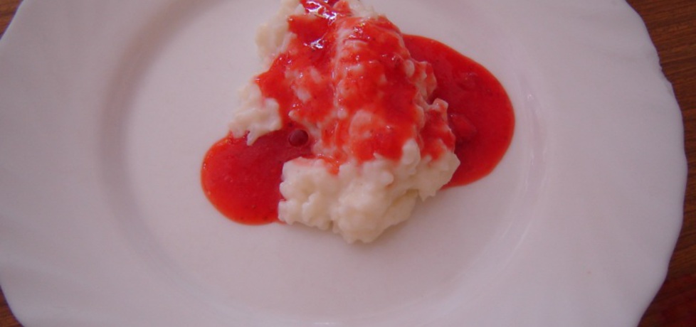 Ryż na słodko z musem truskawkowym (autor: elficzna ...