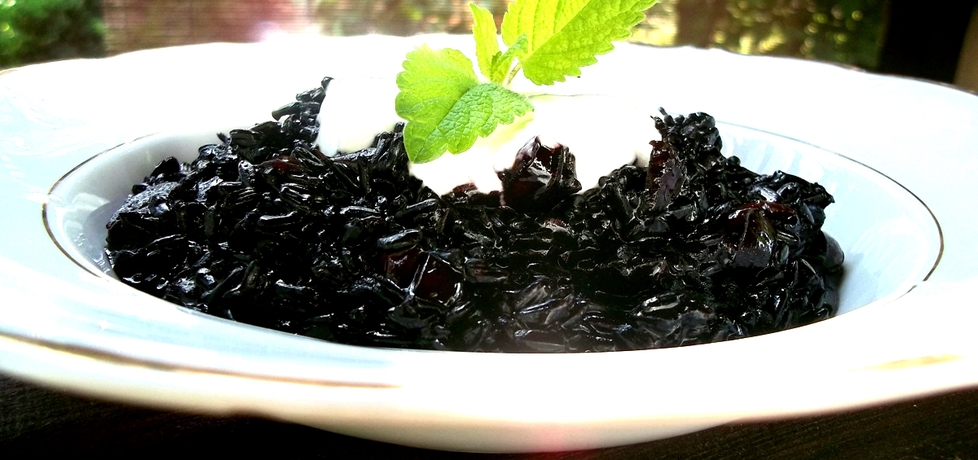 Czarny ryż z żurawiną na słodko (autor: caralajna)