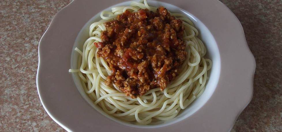 Makaron spaghetti z sosem ala gyros na mięsie mielonym (autor ...