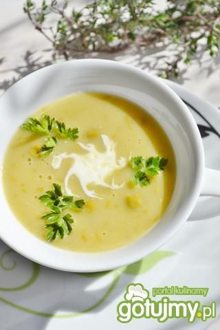 Przepis  zupa- krem z zielonego groszku przepis