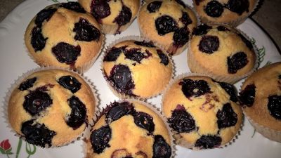 Szybkie muffinki z borówkami