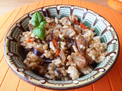 Ryż z rybą i cebulką