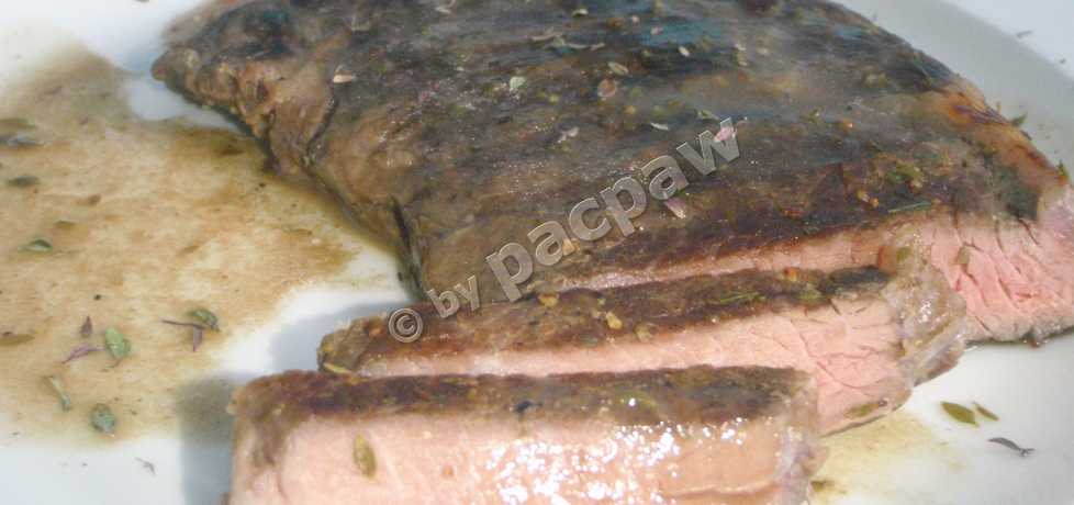 Stek wołowy sous vide w sosie z nalewki śliwkowej (autor: pacpaw ...