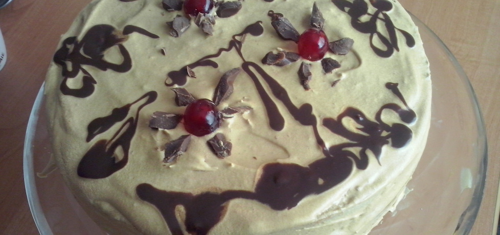 Tort z masą toffi i brzoskwiniami (autor: magdus83)