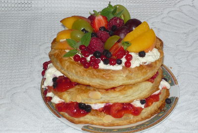 Francuski tort owocowy.