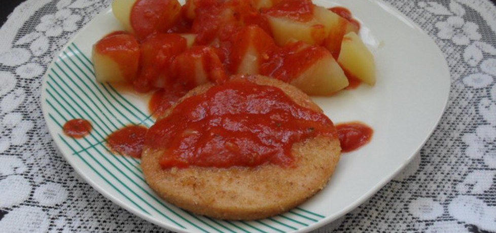 Mortadela z sosem pomidorowym. (autor: izabelabella81 ...