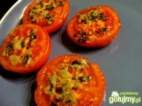 Przepis  pomidory pieczone w ziołach przepis