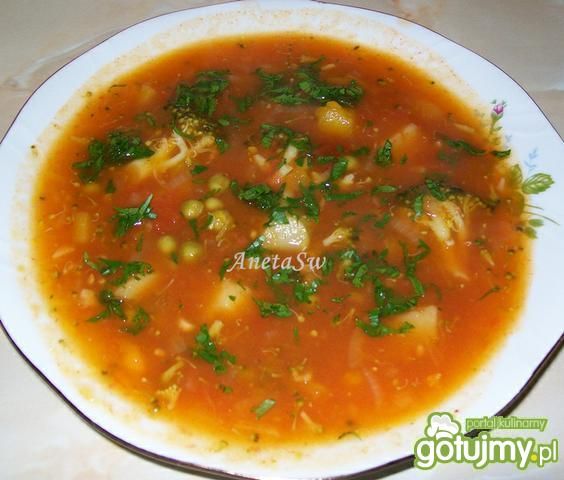 Zupa dyniowo  pomidorowa