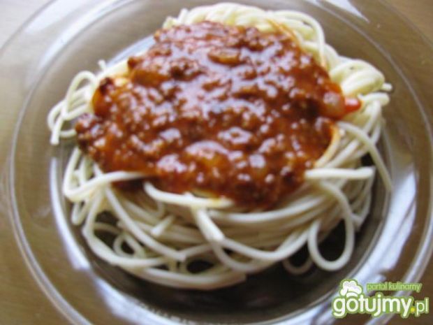 Przepis  spaghetti bez użycia oliwy przepis