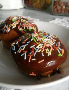 Cytrynowe muffinki z czekoladową polewą!
