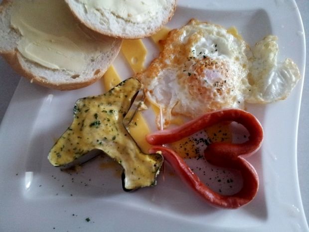 Przepis  proste śniadanie dla pilota (jajecznica) przepis
