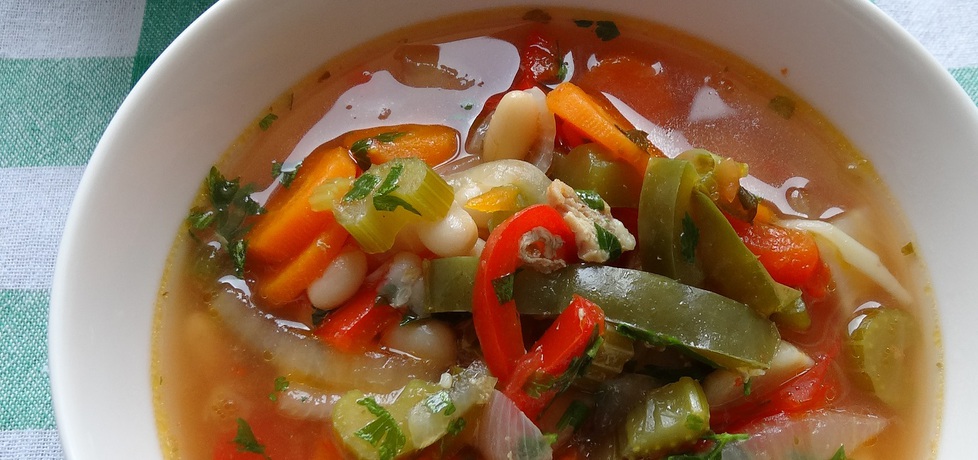 Zupa z białej fasoli i warzyw (autor: cukiereczek)