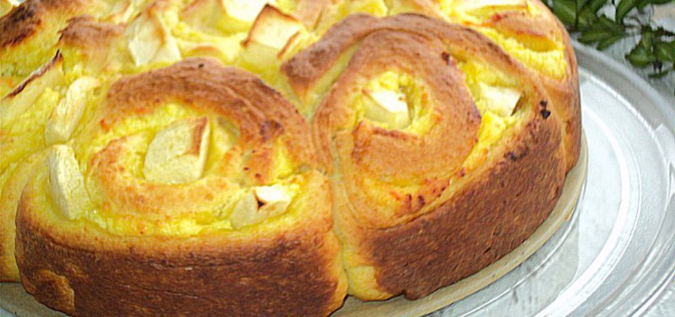 Ciasto krucho drożdżowe z serem i jabłkiem (autor: anna133 ...