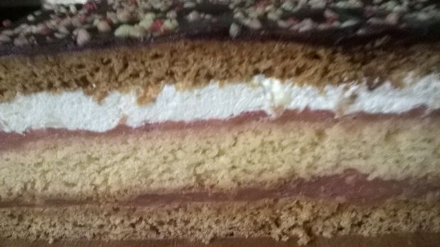 Przepis  ciasto miodowo-biszkoptowe przepis