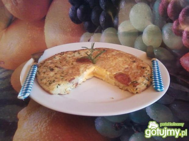 Przepis  omlet w wkładką przepis