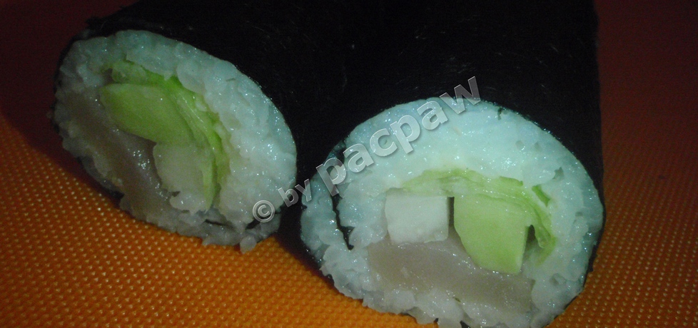 Zielone sushi maki z bryndzą i miecznikiem (autor: pacpaw ...
