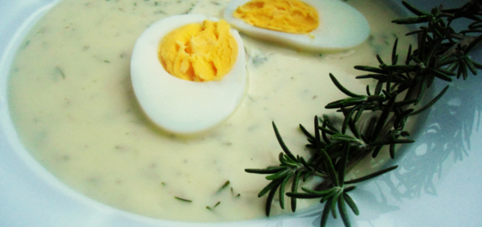 Zupa koperkowa z jajkiem i rozmarynem (autor: klausia ...