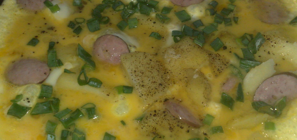 Omlet z ziemniakami i kiełbasą (autor: teresa18)
