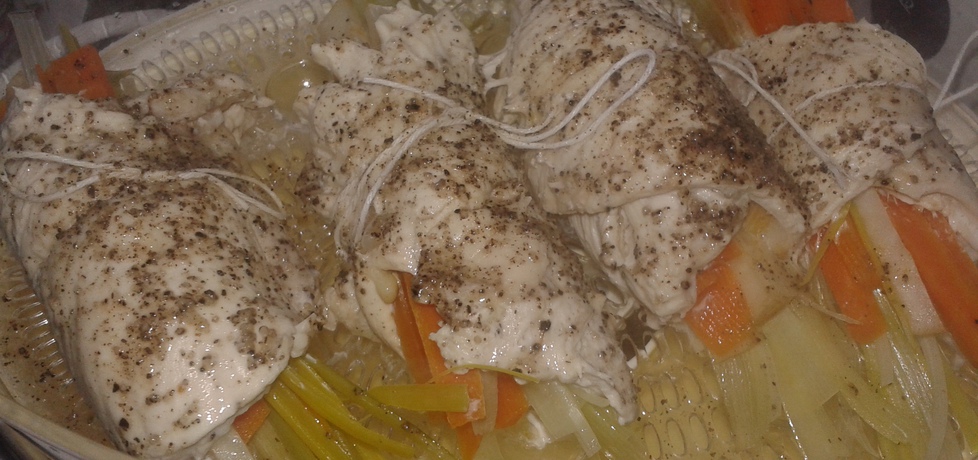 Roladki z kurczaka z warzywami na parze (autor: natalkac ...