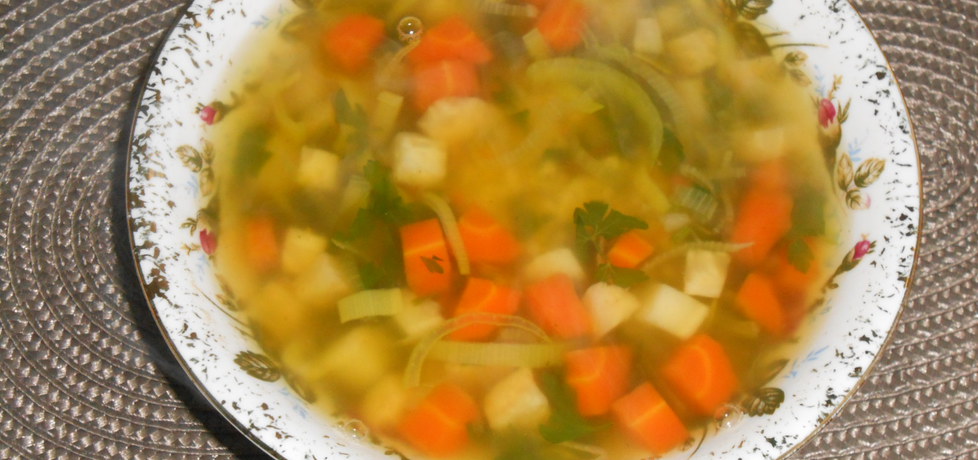 Zupa porowa z kaszą jaglaną (autor: wafelek2601)