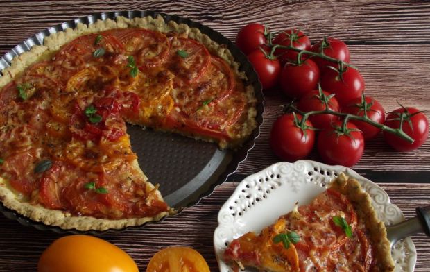 Przepis  prowansalska tarta z pomidorami przepis