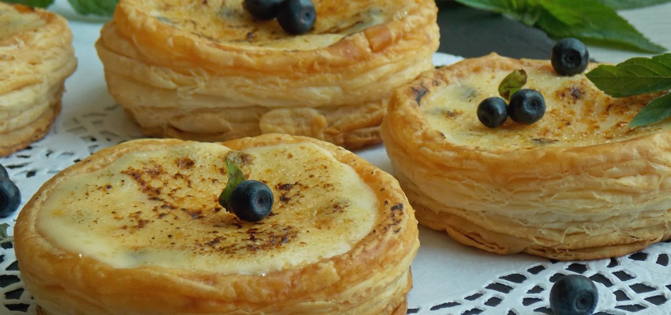 Francuskie ciasteczka z jagodami crème brûlée (autor: mniam ...