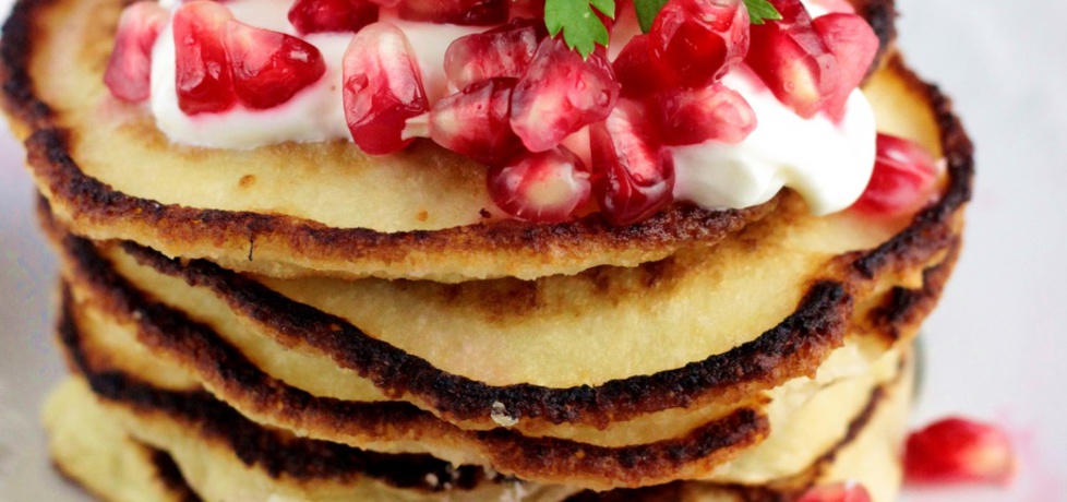 Pancakes jogurtowe z kokosem i granatem (autor: ostra ...