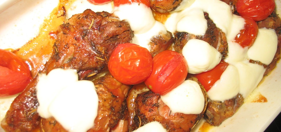 Udka kurczaka z serem mozzarella i pomidorami (autor: pani
